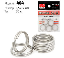 Кольцо заводное Kujira 464 SS 15 мм