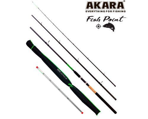 Удилище штекерное угольное фидерное 3 колена Akara L17033 Fish Point TX-20 L17033-390