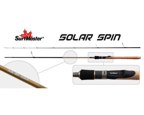 Спиннинг штекерный угольный 2 колена Surf Master SP1125 Solar Spin SP1125-220