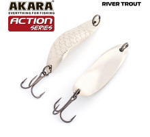 Блесна колебалка Akara Action Series River Trout 11 гр. 2/5 oz. Sil