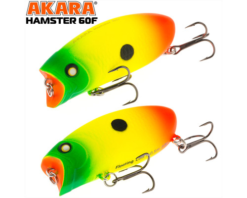 Воблер Akara Hamster 60F 60 мм 10 гр. A21