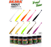 Силиконовая приманка Akara Trout Time KNOUT 2,5 Cheese 02T (10 шт.)