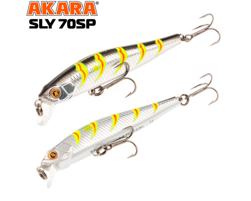 Воблер Akara Sly 70SP 5 гр. (3/17 oz 2,8 in) A106