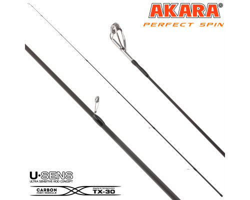 Хлыст угольный Хлыст для сп. шт. уг. Akara Perfect Spin ML 802 TX-30 (5-28) 2,4 м