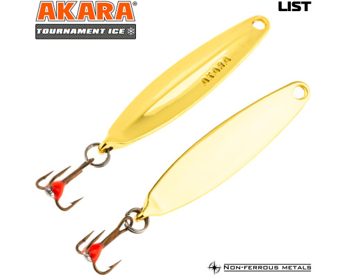 Блесна зимняя Akara Tournament Ice List 3,5 гр. Go