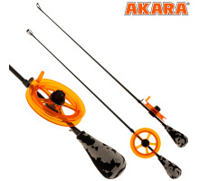 Удочка зимняя Akara Leader Elit M блеснилка с тюльпаном Or-GR O-GR