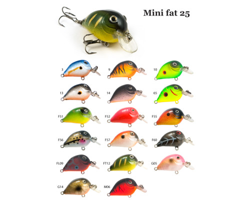 Воблер RAIDEN Mini Fat 25 2,9 гр. G05