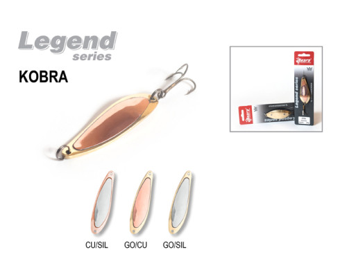Блесна колебалка Akara Legend Kobra со вставкой (Cu)