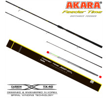 Удилище штекерное угольное фидерное 3 колена Akara Feeder Time Distance Feeder TX-40 (80-100-120) (80-100-120) 3,9м