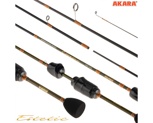 Спиннинг штекерный угольный 2 колена Akara Estetic XUL E562XUL-168