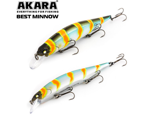 Воблер Akara Best Minnow 100SP 15 гр. (9/17 oz 3,9 in) A106