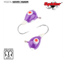 Мормышка W Spider Капля с ушком (модель 11) м 0,99 гр. 277P обмаз. с камнем