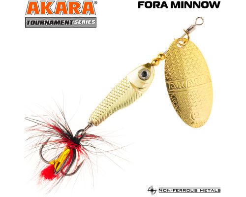 Блесна вертушка Akara Tournament Series Fora Minnow 4 GOL-21