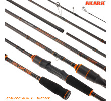 Спиннинг штекерный угольный 2 колена Akara Perfect Spin TX-30 P802M-240