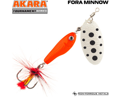 Блесна вертушка Akara Tournament Series Fora Minnow 1 6,5 гр. RED-1