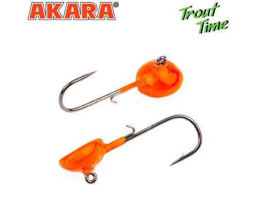 Форелевая джиг-головка Akara Trout Time Таблетка 2г № 4 Orange (3шт) 2-4-OR-F3