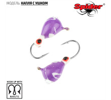 Мормышка W Spider Капля с ушком (модель 11) м 0,99 гр. 280P обмаз. с камнем