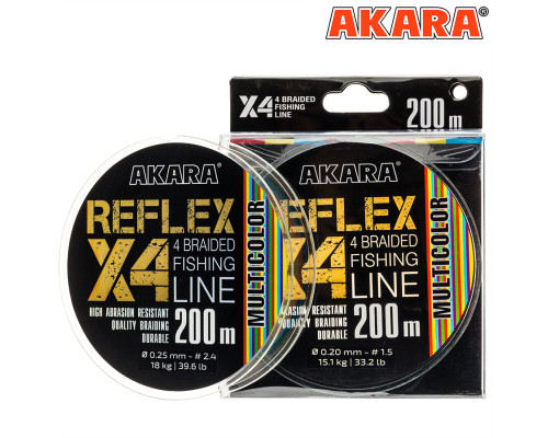 Шнур Akara Reflex Multicolor 200 м 0,10