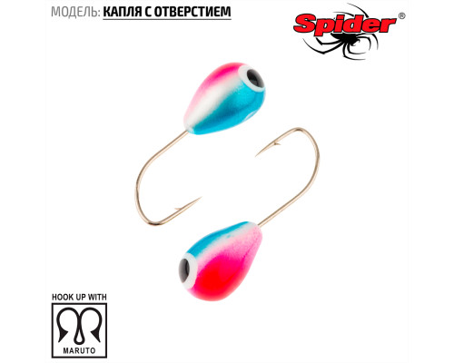 Мормышка W Spider Капля с отверстием (модель 12) 0,37 гр. 29