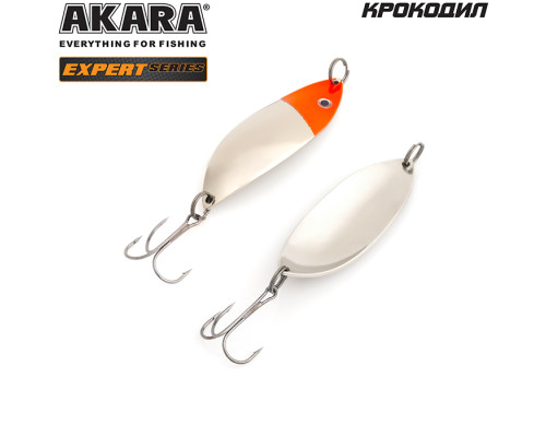 Блесна колеблющаяся Akara Expert Крокодил 25 гр. SIL с глазом
