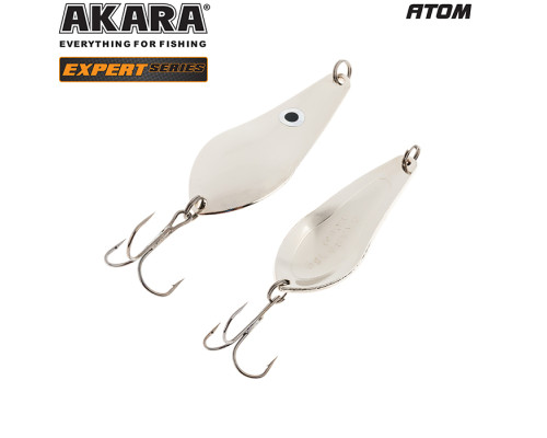 Блесна колеблющаяся Akara Expert Атом 10 гр. 1/SIL
