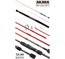 Спиннинг штекерный угольный 2 колена Akara SL1004 Micro Jig Ultra TX-30 SL1004-200