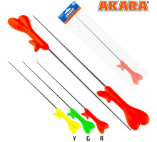 Удочка зимняя Akara RKW2 красная (хлыст Hi Carbon 1 составной) 38 см M-R