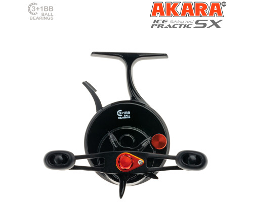 Катушка мультипликаторная зимняя Akara Ice Practic SX 3+1 bb AIPSX-4