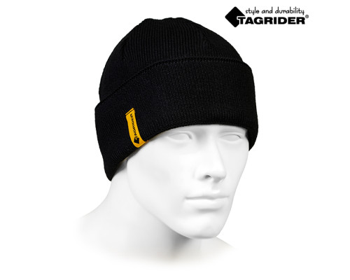 Шапка Tagrider Expedition 3007 вязаная черная CAP-3007