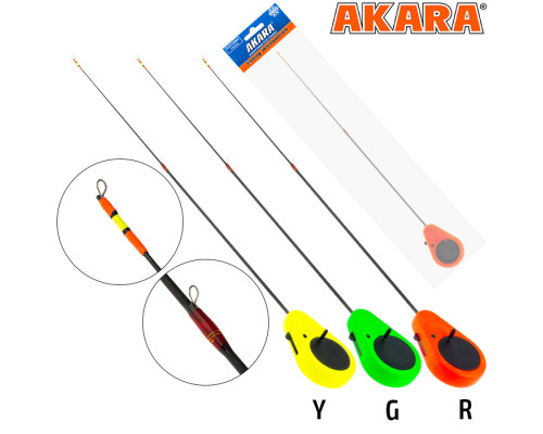 Удочка зимняя Akara Detent F 355 (1,0-8,0г) Red (1,0-8,0 гр.) Red