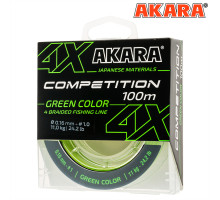 Шнур Akara Competition Green 100 м 0,14