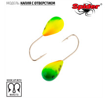 Мормышка W Spider Капля с отверстием (модель 12) 0,37 гр. 76