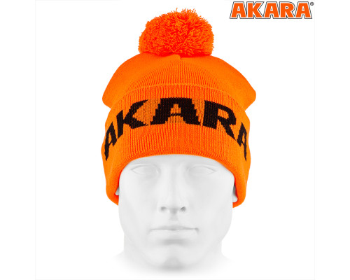 Шапка Akara Sport Winter Pompon Orange 4 CA4ORP