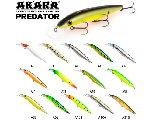 Воблер Akara Predator 125F 21гр. (3/4 oz 5,0 in) A204