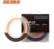 Шнур Akara Competition PRO Orange 100 м 0,12