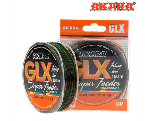 Леска Akara GLX Super Feeder 150 м 28 мм мультиколор