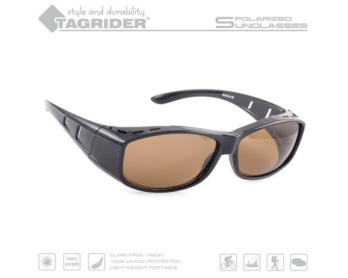 Очки поляризационные Tagrider в чехле N06-1 Brown