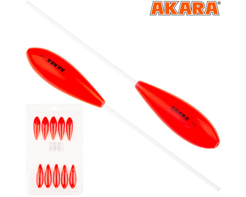 Сбирулино (бомбарда) Akara AZ22700 плавающий красный 10 гр.