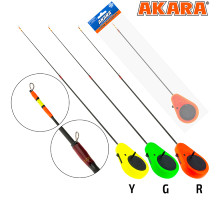 Удочка зимняя Akara Detent M 400 (2,0-8,0г) Red 2-х составной 2T-R