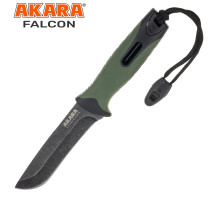 Нож Akara Falcon 120 mm сталь 3Cr13 с огнивом и компасом FLC-120
