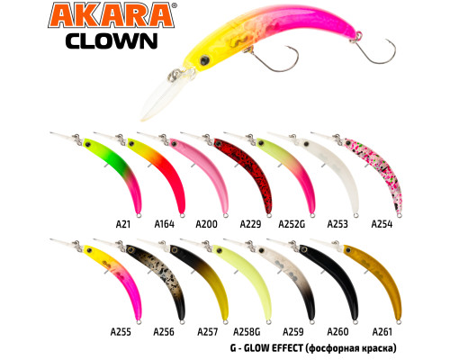 Воблер Akara Clown 55SS 2,5 гр. A252G