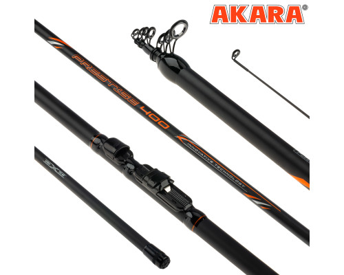 Удилище телескопическое угольное Akara Prestige Bolo TX-40 (10-35) PB-400