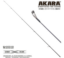 Хлыст угольный для спиннинга Akara Zester IM7 (3-18) 2,1 м