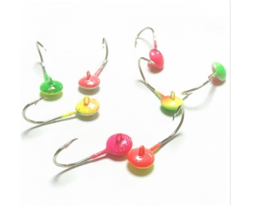 Джиг таблетка 1,5гр VMC hook 9291Ni #4 ФОСФОР