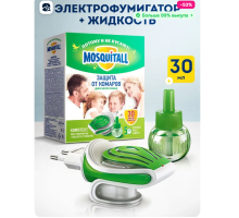 MOSQUITALL Фумигатор от насекомых, комаров с жидкостью 30 мл