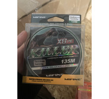 плет. шнур /MIFINE/ KILLER X8PE 135м 0,08 (зеленый) 6,9кг. 50004-08