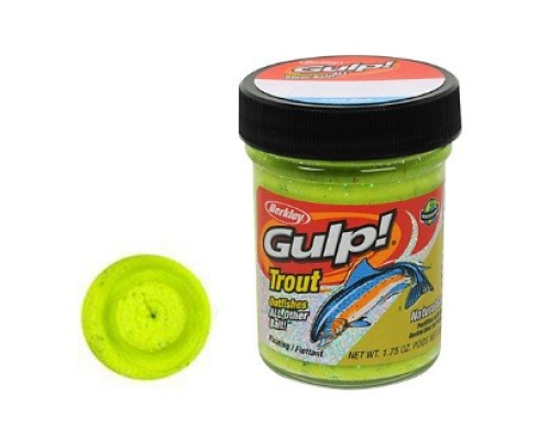 Форелевая паста Berkley 50G Gulp Garlic Chunky Chartreuse (чеснок шартрез)