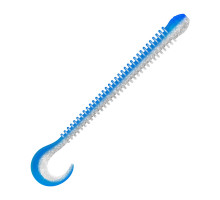 Приманка ZUB-WORM-ZANDER 108мм(4,3")-5шт, (цвет 037) голубой верх-натурал низ