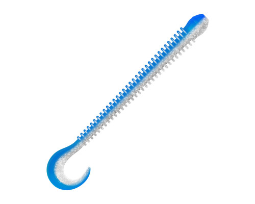 Приманка ZUB-WORM-ZANDER 108мм(4,3")-5шт, (цвет 037) голубой верх-натурал низ