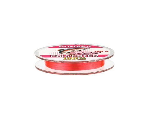 Леска Dunaev Polyester RED 0.185мм 100м